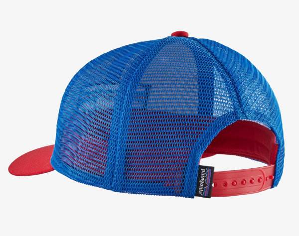 Patagonia P-6 Logo Trucker Hat WHI Back Patagonia P-6 Logo Trucker Hat WHI Back